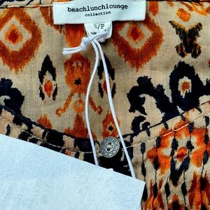 NWT Beach Lunch Lounge Ikat Blouse